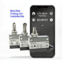 HLGK AZ-7 Micro-interrupteur haute durabilité, contacts ABS, IP65, 10A, 380V, interrupteur de commande industriel avec plusieurs modes d'installation