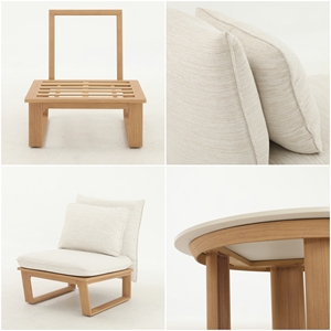 Mobili da Esterno, Divani Confortevoli, Arredamento da Giardino Francese, Set di Divani da Giardino in Metallo Resistente, Mobili per Terrazza - Product Image 5
