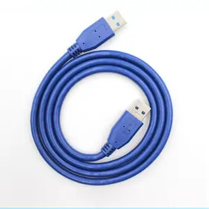 USB 3,0 tipo A macho a macho Super velocidad PC portátil Cable blindado de plomo de datos 1m-3m
