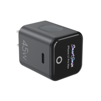 Chargeur intelligent AVS 45W GaN PD à charge rapide pour ordinateur portable, téléphone, tablette EN 50075 EN 62368