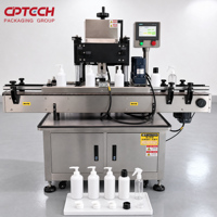 Machine à boucher les bouteilles, bouteilleuse à 4 rouleaux pour l'industrie cosmétique, pharmaceutique, alimentaire et des boissons