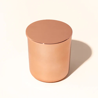 Bougie pilier de luxe artisanale en cire de soja avec pot en verre, écologique, pour le Ramadan, bougies parfumées de fêtes, marque privée, vente en gros