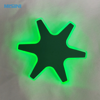 Badge étoile lumineux LED pour vêtements - Support magnétique/à épingle, batterie rechargeable 48H, accessoire de fête, concert, animation, ambiance