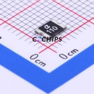 mSMD110 Resettable Fuse 1812 Fuse ( Withstand Voltage (Vmax): 8V )( Max Current (Imax): 100A )( Hold Current (Ihold): 1.1A ) - Product Image 1