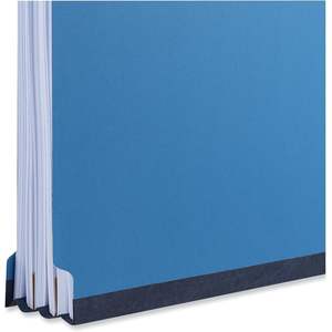 UNV10301 Carpetas de clasificación universales de cartón azul cobalto, de colores brillantes, con 2 divisores, tamaño carta, material metálico, 10/caja - Product Image 4