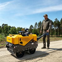 Compacteur vibrant à double tambour autoporté pour la vente