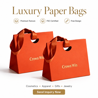 Sacs en papier d'art de luxe pour cadeaux, vente en gros, sacs en papier personnalisés pour vêtements, cosmétiques, emballages de bijoux avec votre propre logo