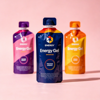 Sacs d'emballage pour boissons personnalisés avec logo de marque privée, écologiques, biodégradables en PLA, pour nutrition sportive et gels énergétiques