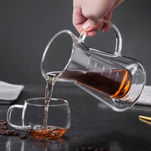 Cafetière en <span class=keywords><strong>verre</strong></span> à double paroi <span class=keywords><strong>Carafe</strong></span> en <span class=keywords><strong>verre</strong></span> réutilisable Cafetière avec <span class=keywords><strong>filtre</strong></span> en acier inoxydable - Product Image 3