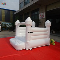Promotion : Château Gonflable Commercial Blanc Pur pour Location – Château de Saut Gonflable Commercial