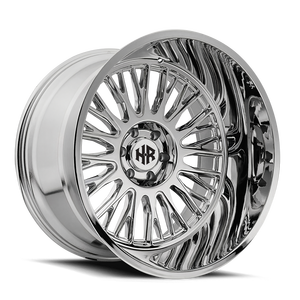 Jantes tout-terrain 22x12 24x14 26x14 Deep Dish Chrome 6x139.7 6x135 8x165.1 8x170 pour camions Silverado 1500 RAM 2500 Ford F150 - Product Image 1
