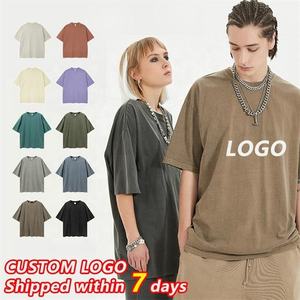 เสื้อยืดโอเวอร์ไซส์สีพื้นผ้าฝ้าย 100% 230 GSM แบบไหล่ตก สำหรับผู้ชาย รับทำโลโก้ตามสั่ง ขายส่ง - Product Image 1