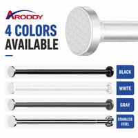 ARODDY Barre de Douche à Tension Intérieure Sans Perçage 25mm, 1.6-2.5m, en Acier Carbone Antirouille, pour Salle de Bain - Fabricant depuis 20 Ans
