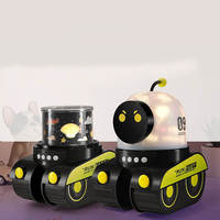 Veilleuse LED portable pour chambre d'enfant et salon, alimentée par USB, RVB à intensité variable, projecteur intelligent Robot Voiture Spatiale