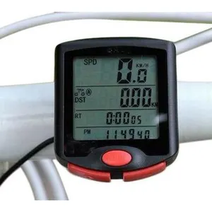 Hot selling bicycle accessories 24 functions meter cycling computer Wired Stopwatch Bicycle computer