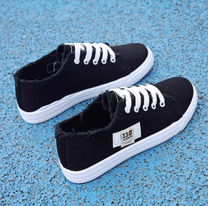 <span class=keywords><strong>Scarpe</strong></span> <span class=keywords><strong>piccole</strong></span> classiche alla moda Casual da donna piatte con tutte le Sneakers alla moda in tela da corsa - Product Image 2