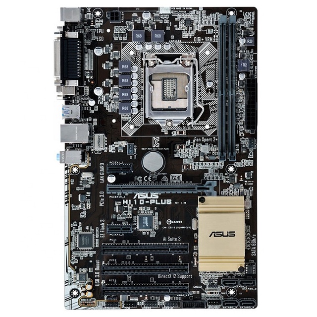 For ASUS H110-PLUS Motherboard LGA1151 DDR4 Big Board with Double Memory Channel Compatible Intel Chipset for Desktop New