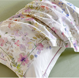 Parure de lit romantique à imprimé floral pour chambre de luxe, ensemble de literie 4 pièces avec drap-housse pour lit Queen Size, vente en gros - Product Image 3