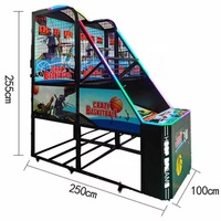 Tide Link Terminator Usa Claws Aircraft Machine, Machine de jeu d'arcade de basket-ball pour enfants, avec distributeur de récompenses et 47 fonctions de capture