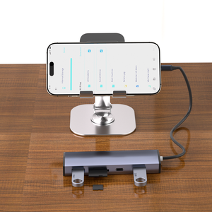 Ultra Slim Aluminium <strong>Type</strong> <strong>C</strong> to 5 in 1 USB-<strong>C</strong> Docking Station with SD/<strong>MMC</strong> TF Card <strong>Reader</strong> Data Transfer USB <strong>C</strong> HUB in Stock - Product Image 2