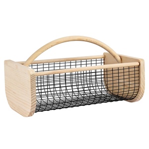 Cesto da Raccolta Rettangolare in Legno Massello Personalizzabile Originale Garden Hod 19 X 11 X 11 Pollici, Capacità 15 Quarti - Product Image 1