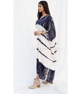 ผู้ผลิตและผู้ค้าส่งเสื้อผ้าผู้หญิงเรยอนมัดย้อม Kaftan - Product Image 2