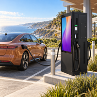 Station de recharge pour véhicules électriques certifiée TUV, intégrée au sol, 60-240 kW, double connecteur CCS1 CCS2 CHAdeMO GB/T, prise en charge OTA