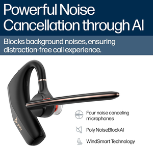 Casque Poly <span class=keywords><strong>Voyager</strong></span> <span class=keywords><strong>Legend</strong></span> 50, 10h d'autonomie en conversation, réduction de bruit 5.4 NoiseBlockAI, 4 micros pour appels professionnels et mobiles - Product Image 5