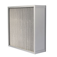 Filter Udara HEPA H13/H14 Efisiensi Tinggi dengan Pemisah Aluminium untuk Ruang Bersih & Sistem HVAC Kapasitas Penahan Debu Tinggi