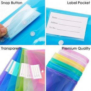 <b>Letter</b> Size A4 Clear <b>Plastic</b> Envelope Poly Folder File Folders Organization Eco-friendly Custom Printing Office Supplies - Product Image 3