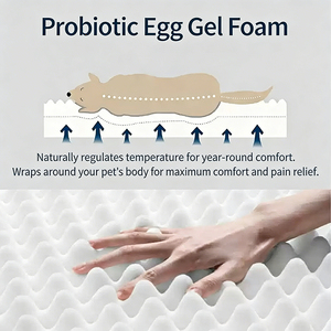 Lit pour animaux de compagnie en forme de canapé rayé, transfrontalier, toutes saisons, chaud pour l'hiver, très confortable, antidérapant, amovible et lavable - Product Image 4