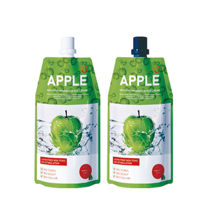 Private Label 500ml * 2 natürliche Haarfarbe Creme Soft Glossy Fast Permanent Black Farbe Apple Hair Dye Gel - Product Image 1