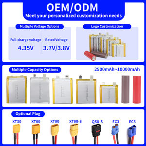 Литий-полимерный аккумулятор высокого давления 146386, полутвердотельный, <span class=keywords><strong>3</strong></span>.7В/<span class=keywords><strong>3</strong></span>.8В, 10000мАч, для дронов - Product Image 3