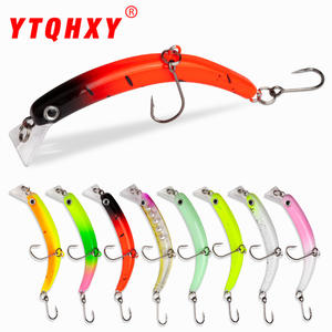 Leurre dur courbé pour la pêche au bar, 6,3 cm, 3,5 g, double hameçon, pour eau douce et eau salée - Product Image 4