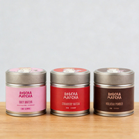 Offre Spéciale – Boîte Métallique de 30-50g pour Emballage de Matcha, Idéale pour le Thé Vert, le Café, la Poudre Protéinée et le Récipient de Stockage pour Aliments pour Animaux