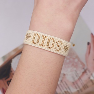 Estilo bohemio hecho a mano Optovaya Prodazha Brasletov Iz Bisera para mujer DIOS diseño de letras joyería de la Amistad pulsera de moda principal - Product Image 1
