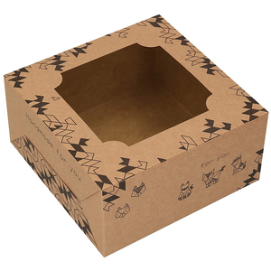 Boîtes à Dessert en papier Kraft 24 pièces, coffret d'emballage pour pailles au chocolat, poussette, donuts, pigments, truites, boulangerie - Product Image 2