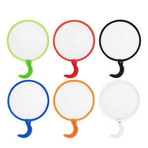 Mini ventilateur à main pliant coloré rond en plastique décoratif imprimé personnalisé plié ventilateur à main <span class=keywords><strong>Trail</strong></span> Ride - Product Image 3