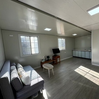 Maison préfabriquée pliable mobile portable de luxe en conteneur avec panneau sandwich Design contemporain extensible