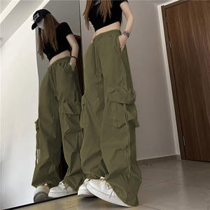 <span class=keywords><strong>Chic</strong></span> Retro Niche <span class=keywords><strong>Pantalon</strong></span> droit <span class=keywords><strong>taille</strong></span> <span class=keywords><strong>haute</strong></span> avec poches tridimensionnelles pour <span class=keywords><strong>femme</strong></span> - Product Image 6