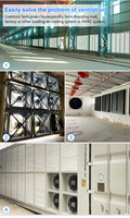Volet de ventilation horizontal en PVC de qualité pour entrepôt, à gravité, réglable, taille personnalisable