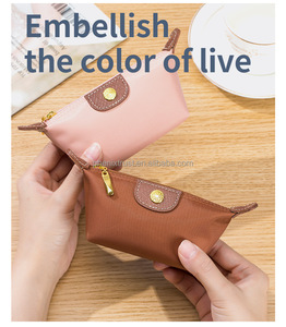 High Quality Waterproof <strong>Nylon</strong> &amp; <strong>Genuine</strong> Leather Characters Pattern Zipper Closure Fashion Cosmetic Bag and Case - Product Image 4