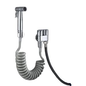 Pulverizador de bidé de mano <span class=keywords><strong>para</strong></span> rociador de inodoro Control de presión de agua ajustable con <span class=keywords><strong>manguera</strong></span> de resorte retráctil de bidé <span class=keywords><strong>para</strong></span> lavado femenino - Product Image 2