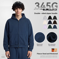 Veste d'hiver pour homme, nouvelle arrivée, à capuche, style rétro américain, doublée de polaire, épaisse, chaude, à double fermeture éclair