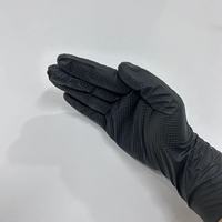 Gants en nitrile jetables sans poudre, sans latex, à texture diamant, avec logo personnalisé, pour l'industrie de la réparation mécanique, résistance 10 mil