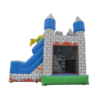 Château gonflable de dragon de haute qualité, vente d'usine, château gonflable extérieur avec toboggan
