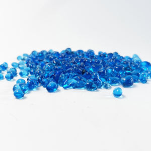 Đế trang trí bằng hạt thủy tinh nhiều màu xanh biển, bề mặt bóng, sang trọng, dùng cho bể cá, cảnh quan sân vườn, kích thước tùy chỉnh, dùng trong nhà - Product Image 4