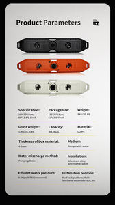 Réservoir d'eau portable tout-terrain 30L en LLDPE |   Support de fixation pour porte-bagages de toit |   Support antivol |   Pompe/Évacuateur |   Équipement de <span class=keywords><strong>camping</strong></span> pour le voyage en véhicule tout-terrain - Product Image 2