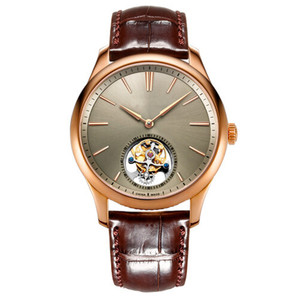 Reloj automático más vendido de lujo OEM de acero inoxidable esqueleto de cuero genuino LOGOTIPO personalizado reloj mecánico para hombre - Product Image 2