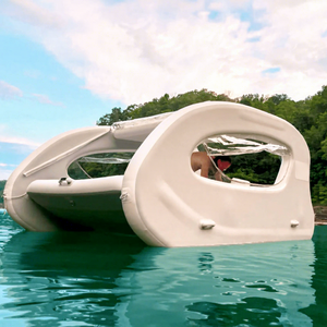 Barco de casa de nuevo diseño, barco eléctrico inflable, uso para 3-10 personas, espacio cómodo blanco y gris para sus amigos y familiares - Product Image 1